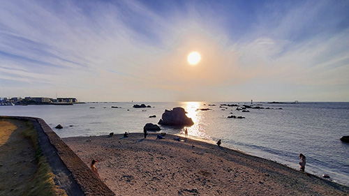 神奈川県三浦郡葉山町「森戸大明神」での写真